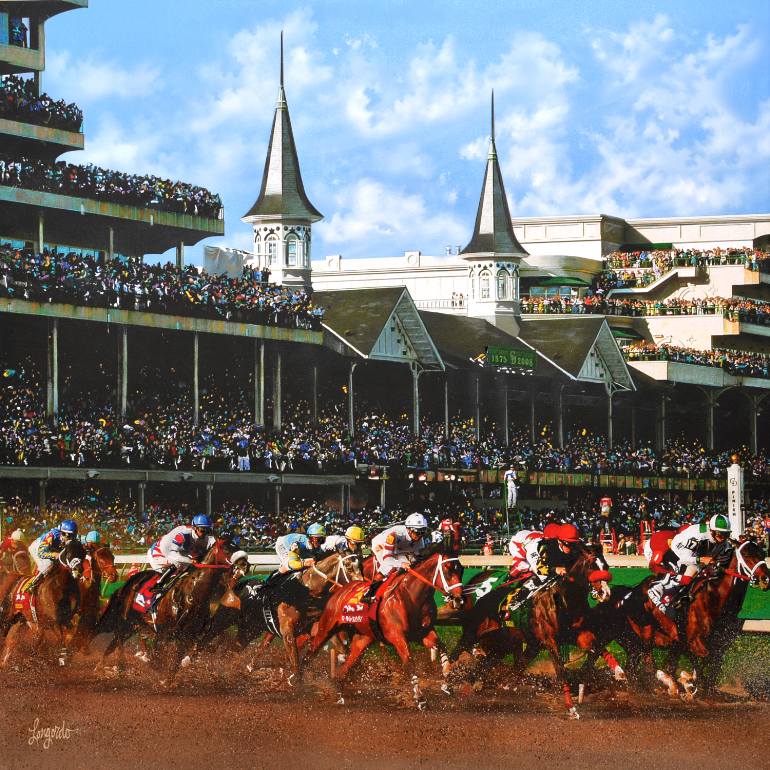 770x770 Saatchi Art Kentucky Derby Painting By Gary Longordo - Derby Painting