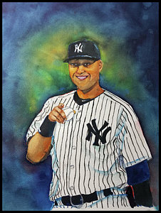 226x300 Derek Jeter Paintings Fine Art America - Derek Jeter Painting