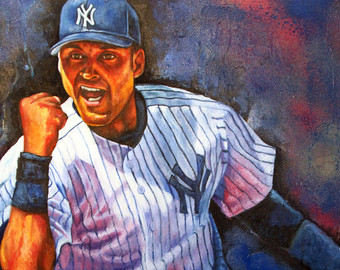 340x270 Yankees Painting Etsy - Derek Jeter Painting
