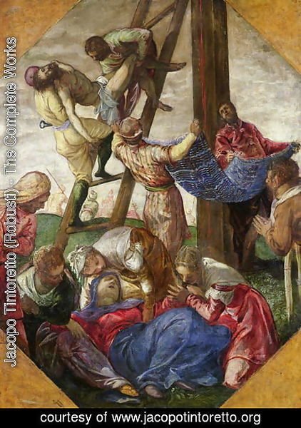 422x600 Jacopo Tintoretto (Robusti) - Descent From The Cross Painting