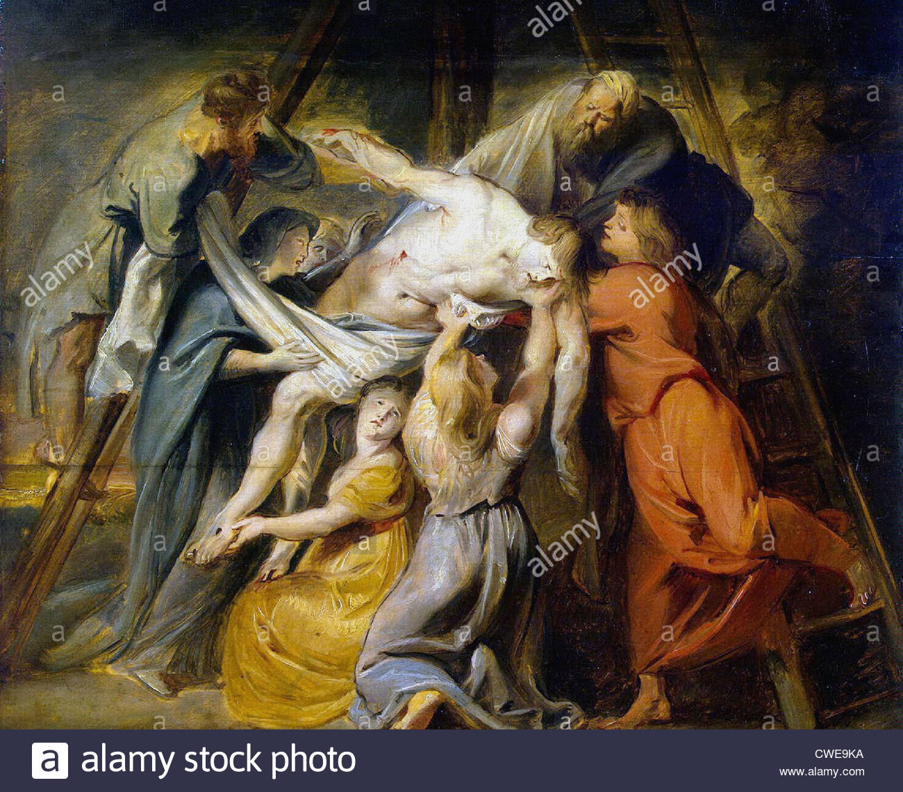 1300x1140 Peter Paul Rubens Descent From The Cross 1614 Shuvalov House - Descent From The Cross Painting