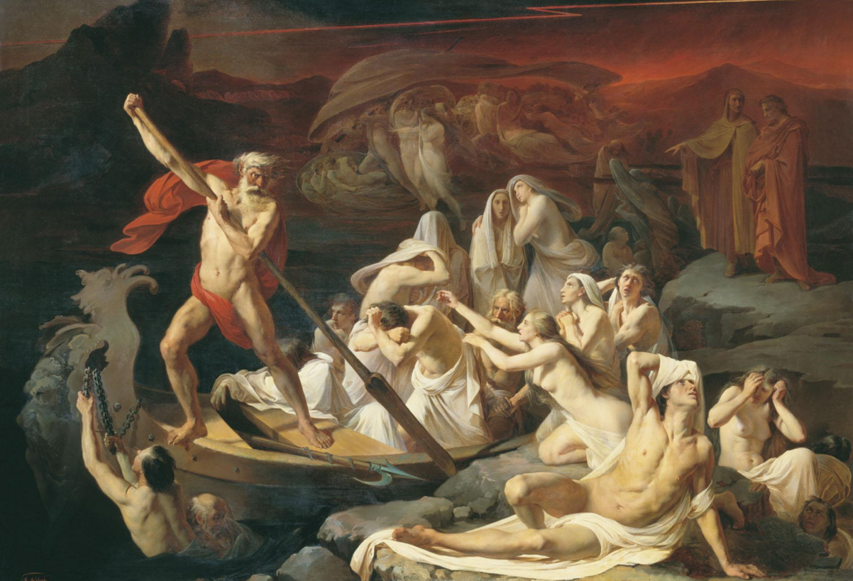 1202x819 Socrates' Descent Into Hell - Descent Into Hell Painting