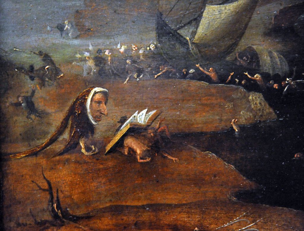 1024x778 Christ's Descent Into Hell Style Of Hieronymus Bosch - Descent Into Hell Painting