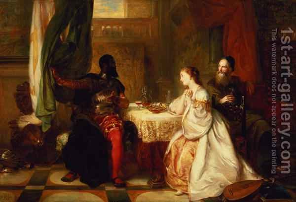 600x410 Othello Relating His Adventures To Desdemona Robert Alexander - Desdemona Painting