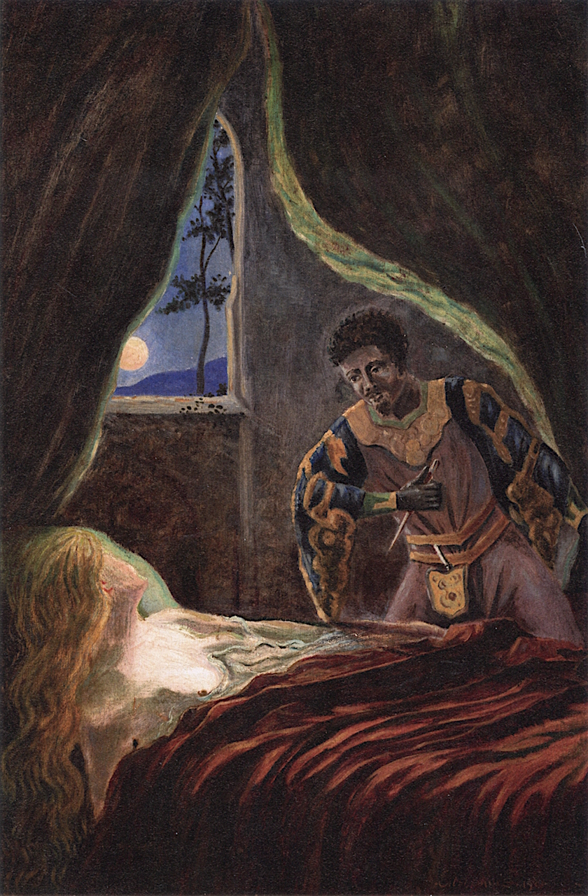 840x1280 Othello And Desdemona Painting Louis M. Eilshemius Oil Paintings - Desdemona Painting