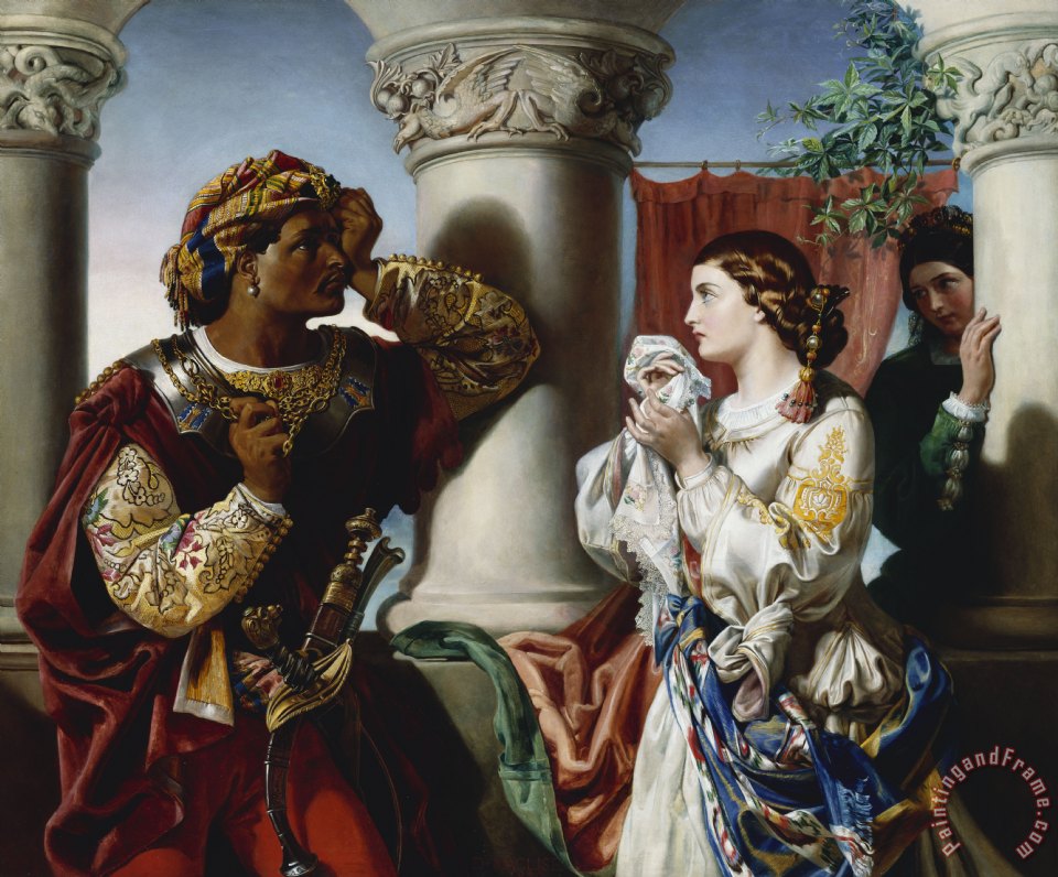 960x796 Daniel Maclise Othello And Desdemona Painting - Desdemona Painting