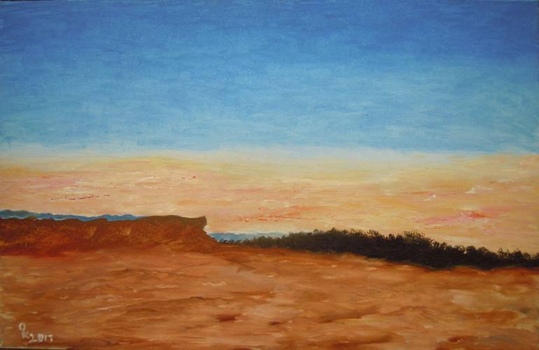 770x500 Saatchi Art Desert Landscape Painting By Oleg Kokun - Desert Landscape Painting