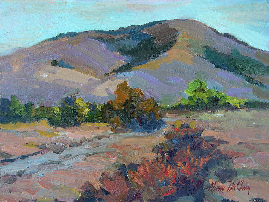 900x675 Desert Mountains Painting By Diane Mcclary - Desert Mountain Painting