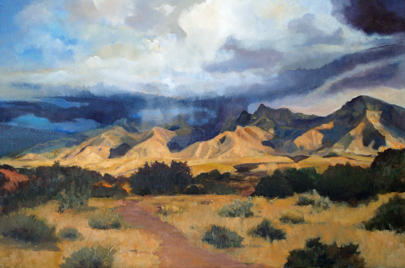 800x530 Artwork By Judith D'Agostino - Desert Mountain Painting