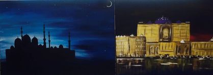 418x147 Painting Parties - Desert Night Painting