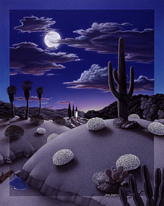 239x300 Desert Night Art Fine Art America - Desert Night Painting