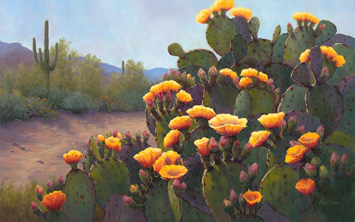 720x451 Hello Sunshine! A Blooming Arizona Desert Painting Lucy Dickens - Desert Painting