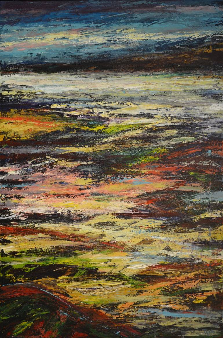 770x1168 Saatchi Art Painted Desert Painting By David Tycho - Desert Painting