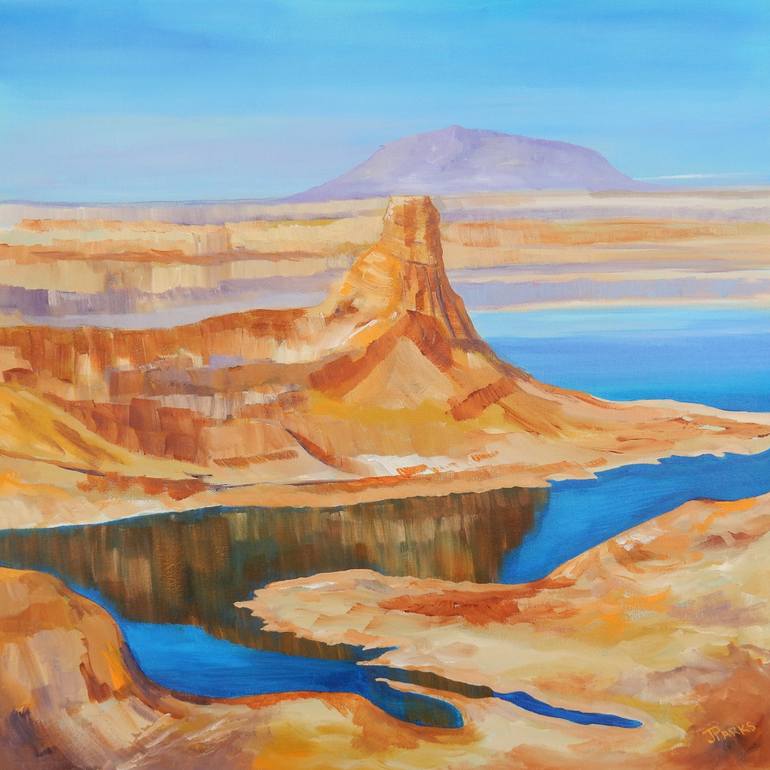 770x770 Saatchi Art Painted Desert Painting By Joy Parks Coats - Desert Painting