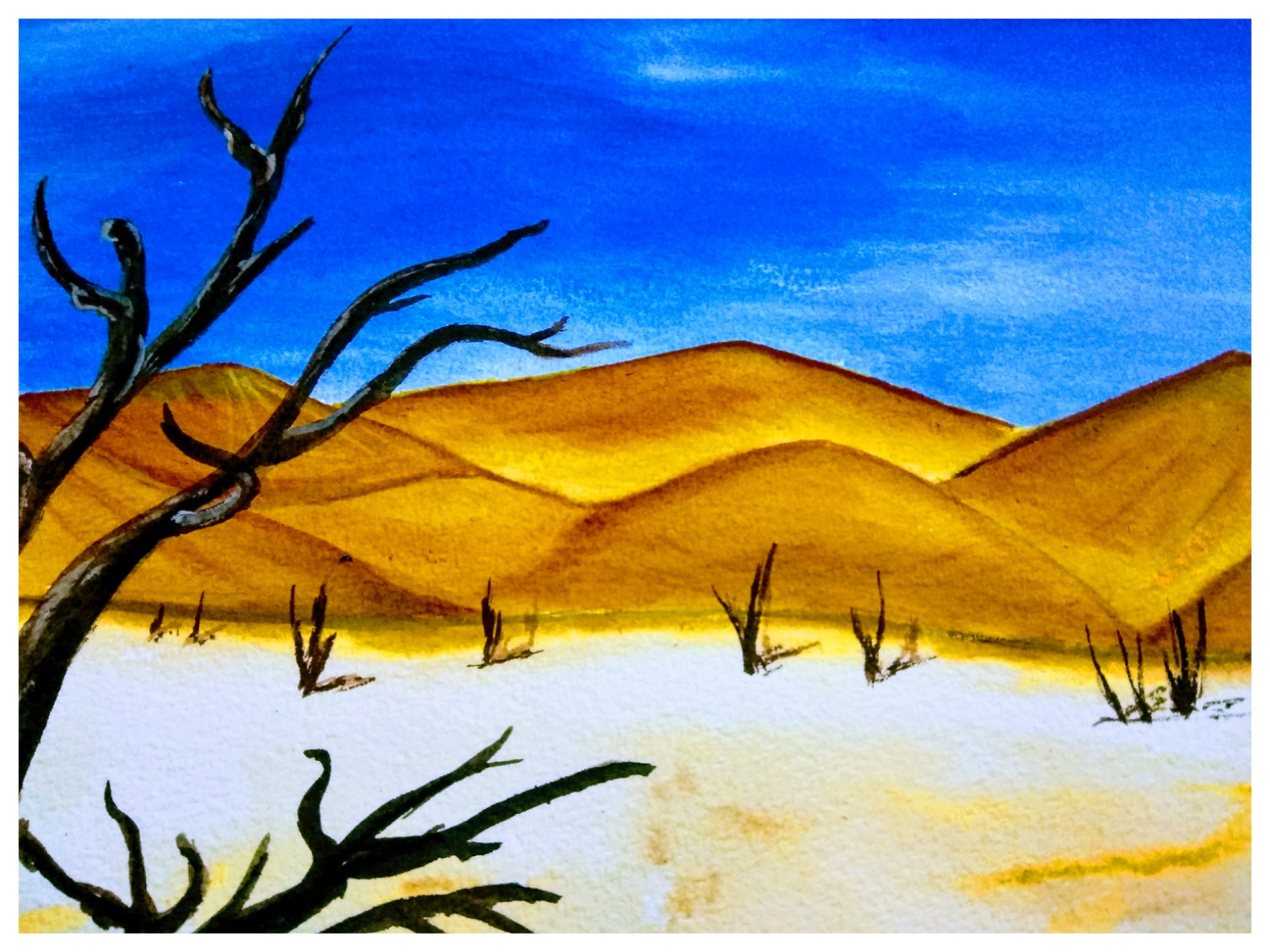 1600x1200 Thar Desert Painting Imagine Create Inspire - Desert Painting