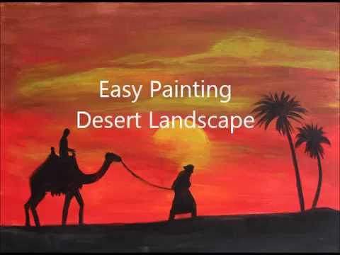 480x360 How To Paint Desert Landscape. Acrylic Painting Tutorial - Desert Painting Images
