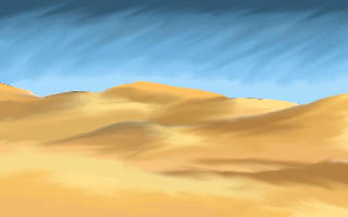 320x200 Desert - Desert Sand Painting