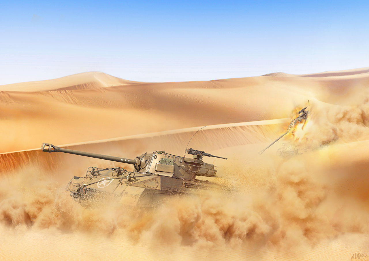 1280x906 Images Tanks Hellcat Desert Sand Painting Art Army - Desert Sand Painting