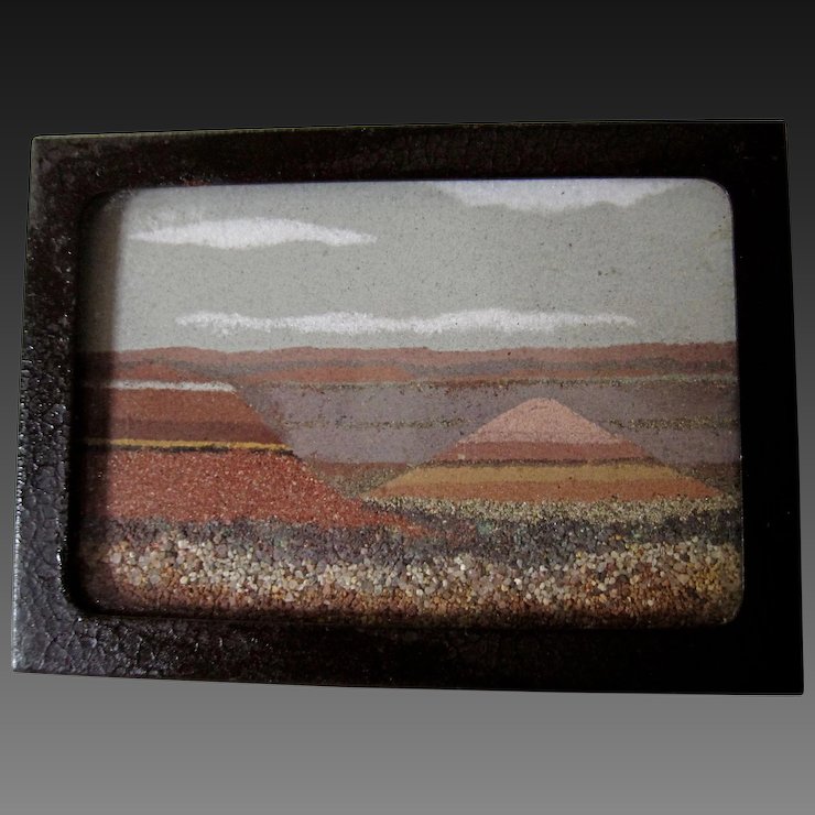 740x740 Vintage Desert Sand Painting Frank R. Speck Co. A Bit - Desert Sand Painting