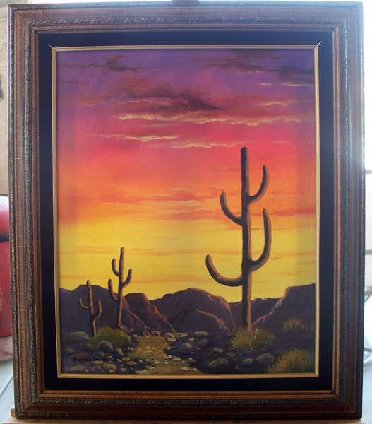 527x600 Exclusive Paintings By Monica Silvers ,sea Scapes, Mountains, Oil - Desert Scene Painting