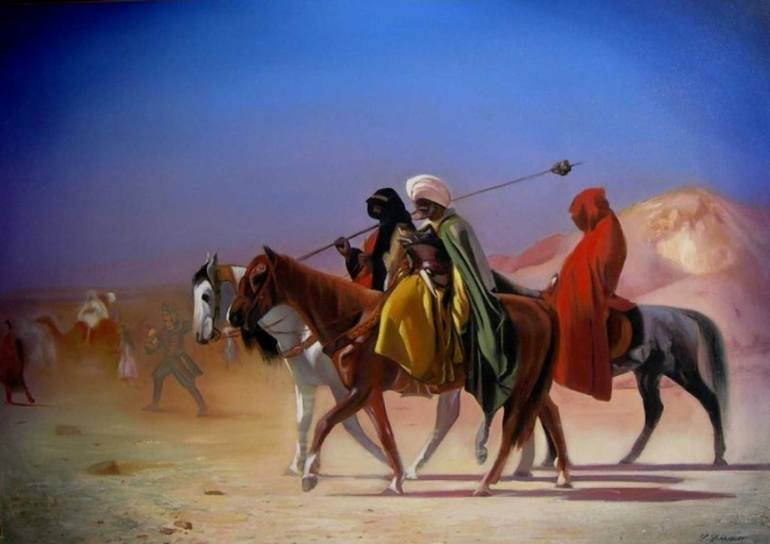770x544 Saatchi Art The Desert Scene Painting By Sameer Sirkhoth - Desert Scene Painting