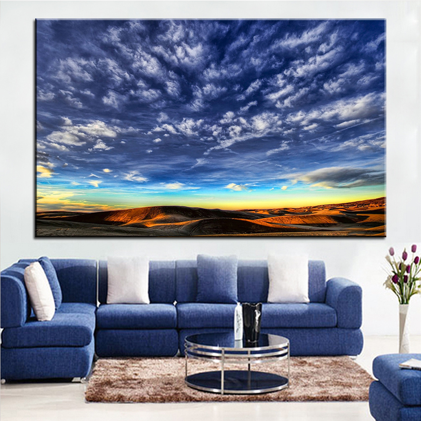 850x850 Large Size Printing Oil Painting Desert Sky Hdr Wall Painting - Desert Sky Painting
