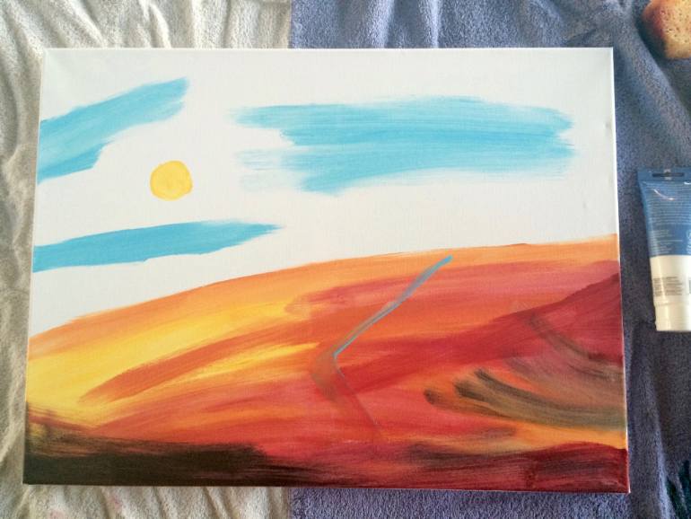 770x578 Saatchi Art Desert Sky Painting By Brad Boschma - Desert Sky Painting