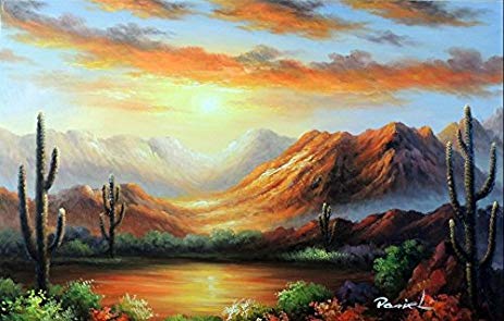 Desert Sunset Painting