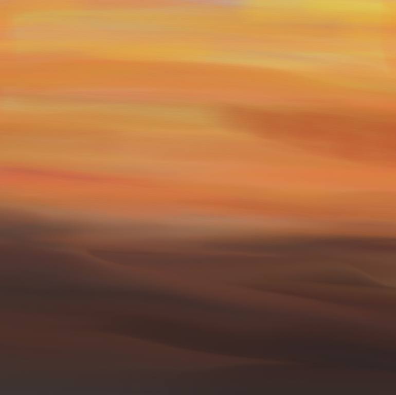 770x768 Saatchi Art Desert Sunset Painting By Dan Sproul - Desert Sunset Painting