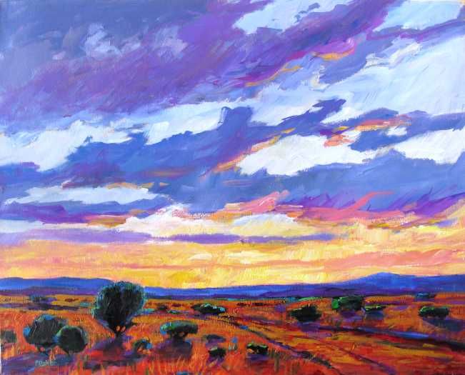 651x525 Yessy Gt Patty Baker Gt Landscape Gt Desert Sunset 3x5 Feet - Desert Sunset Painting