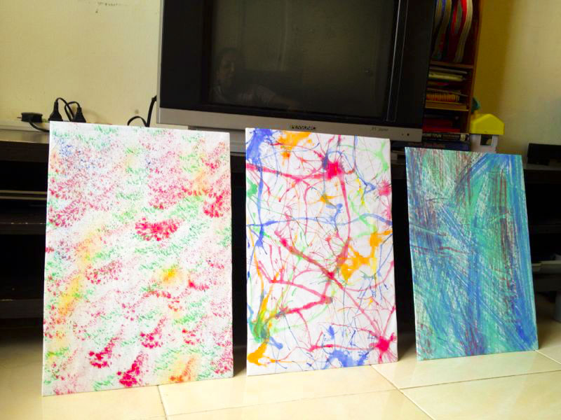 800x600 Make Your Own Diy Abstract Painting Second Phase - Design Your Own Painting