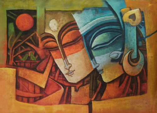 500x362 Abstraction Of Desire Modern Art Paintings - Desire Painting