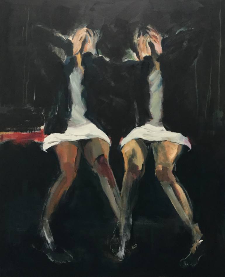 770x947 Saatchi Art Despair Painting By Jacqueline Hoebers - Despair Painting