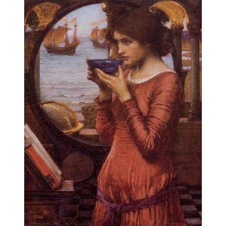 458x458 Destiny 1900 By John William Waterhouse Art Gallery Oil Painting - Destiny Painting