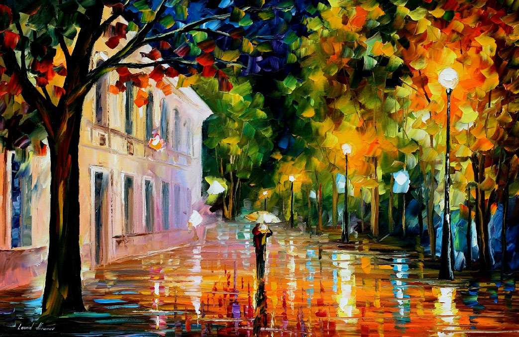 1043x678 City Of Destiny Palette Knife Oil Painting On Canvas By Leonid - Destiny Painting