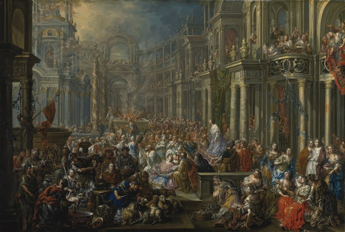698x470 The Dedication Of The Temple Of Solomon In Jerusalem Destruction - Destruction Of Jerusalem Painting