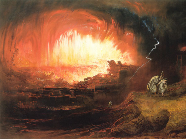 600x450 Dogville J. Martin, Sodom And Gomorrah - Destruction Of Sodom And Gomorrah Painting