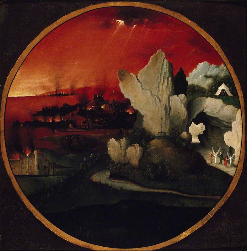 786x800 Landscape With The Destruction Of Sodom And Gomorrah Art Uk - Destruction Of Sodom And Gomorrah Painting