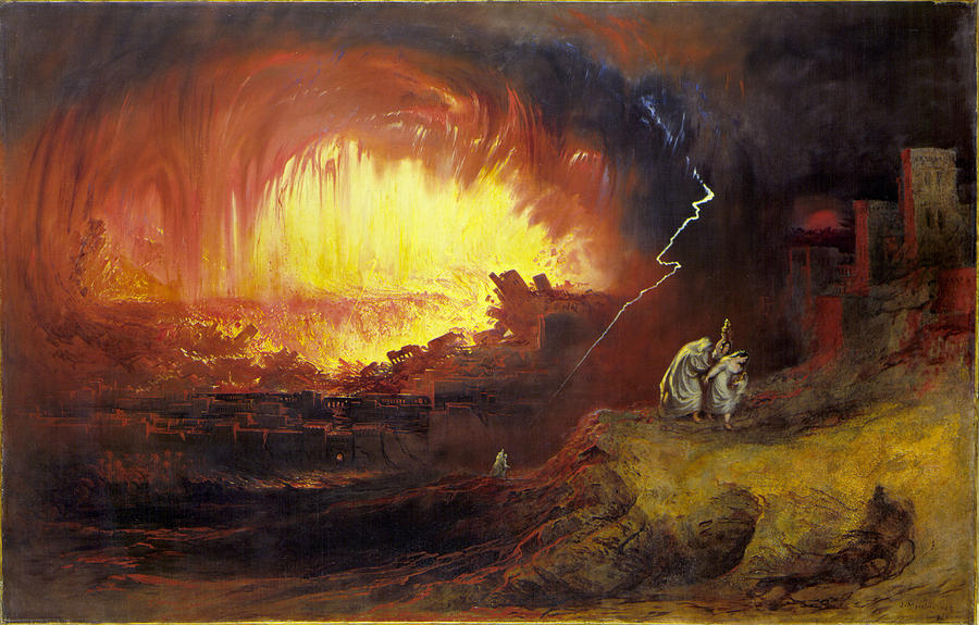 900x575 The Destruction Of Sodom And Gomorrah, 1852, By John Martin - Destruction Of Sodom And Gomorrah Painting