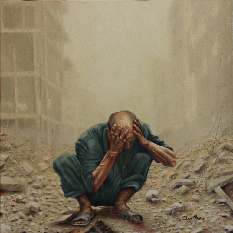 770x770 Saatchi Art Self Destruction Painting By Alan Weiss - Destruction Painting