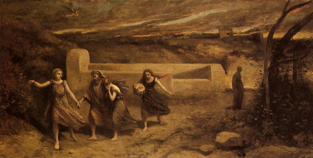 1077x545 The Destruction Of Sodom 1843 1857 Painting Jean Baptiste Corot - Destruction Painting