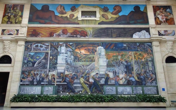 600x375 Diego Rivera's Detroit Murals Named National Landmarks - Detroit Painting