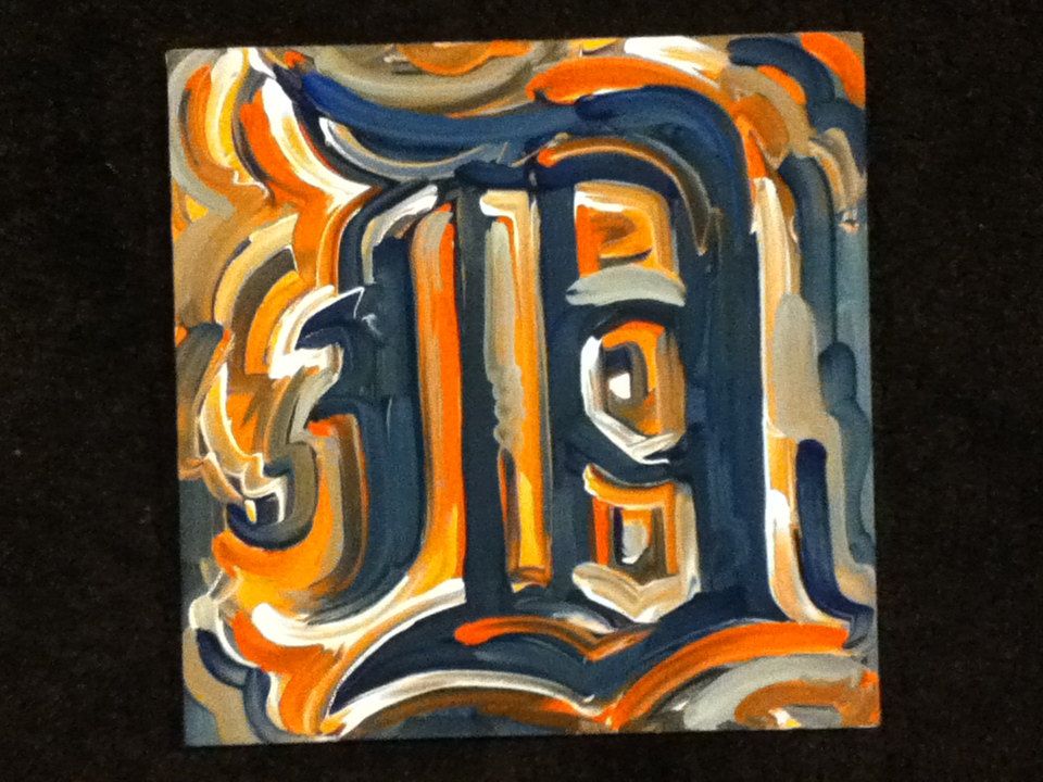 960x720 Detroit Tigers Painting By Justin Patten Sports Art Baseball - Detroit Tigers Painting