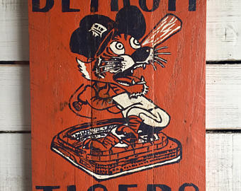 340x270 Detroit Tigers Sign Etsy - Detroit Tigers Painting