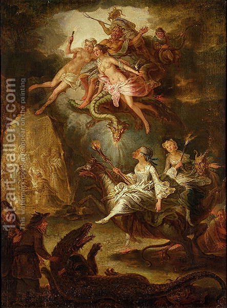 443x600 The Arrival - Devil Painting