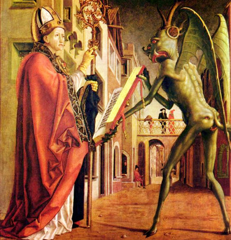 450x468 History Of Satan In Art Histroy And Spiritually Significant Imagery - Devil Painting
