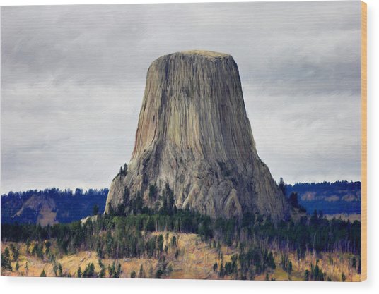 536x417 Devils Tower Painting By Paddrick Mackin - Devils Tower Painting