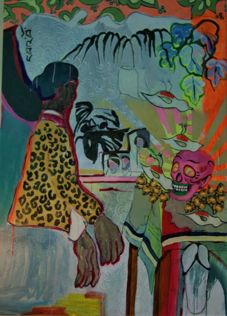 770x1072 Saatchi Art Dia De Los Muertos Painting By Romy Van Rijckevorsel - Dia De Los Muertos Painting