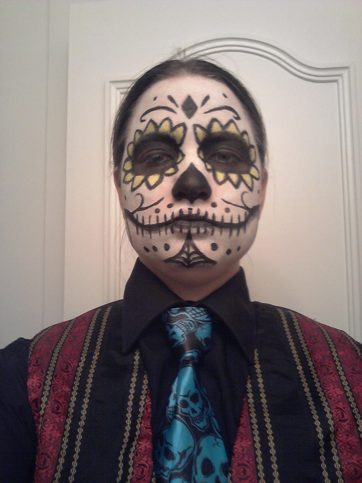 1200x1600 Dia De Los Muertos Skull Paint For Men Inkblade Studios - Dia De Los Muertos Skull Painting