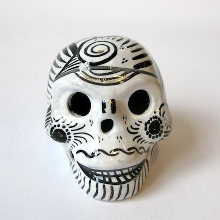 432x432 Dia De Los Muertos Mexican Hand Painted Ceramic Skull Cargo Inc - Dia De Los Muertos Skull Painting